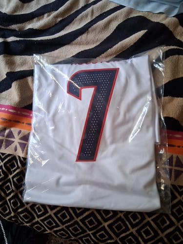 Customer photo review of Men's Houston Texans C.J. Stroud #7 White Game Player Jersey