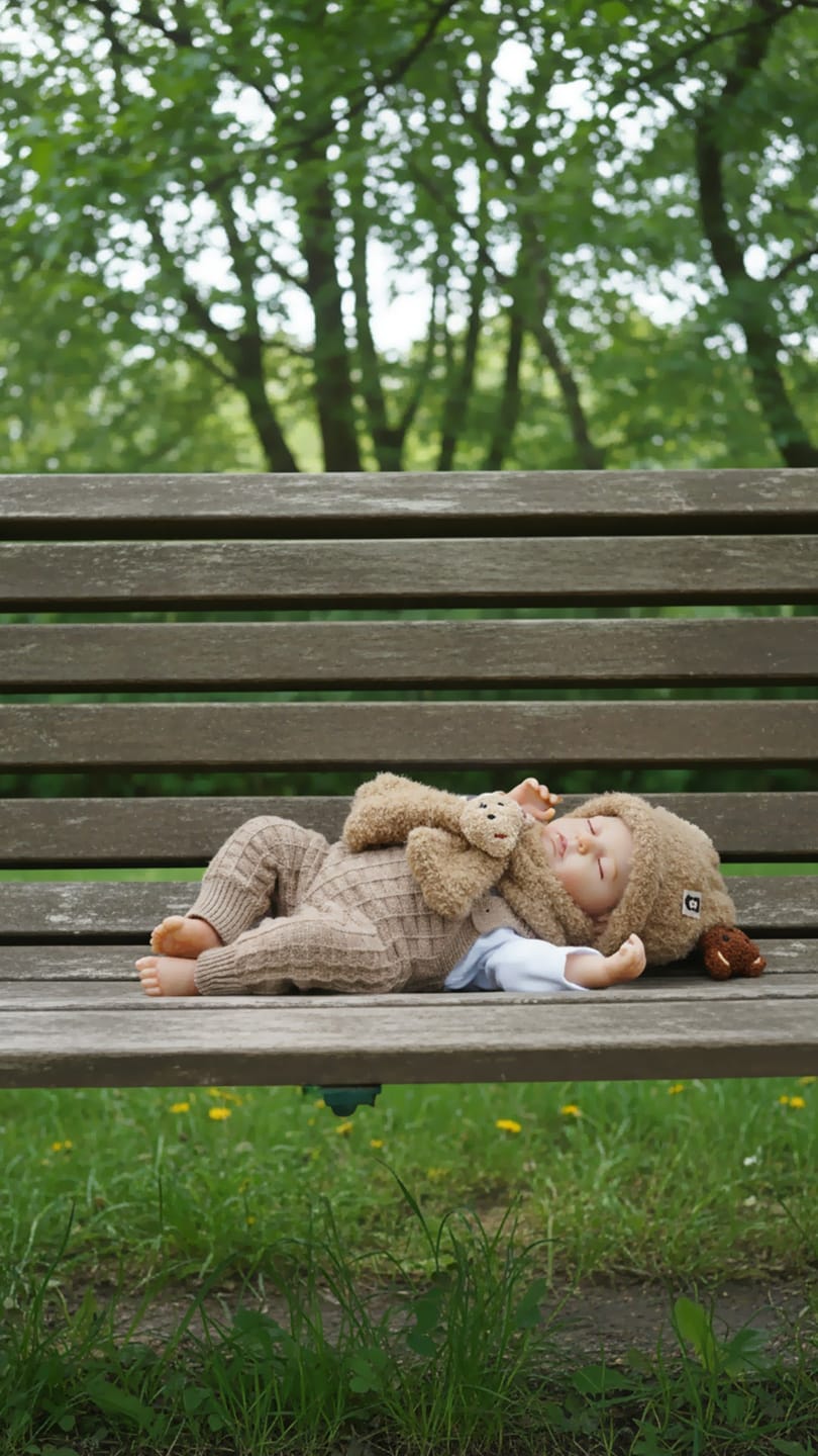 Customer photo review of Finn - Lifelike Sleeping Reborn Baby Doll (20")