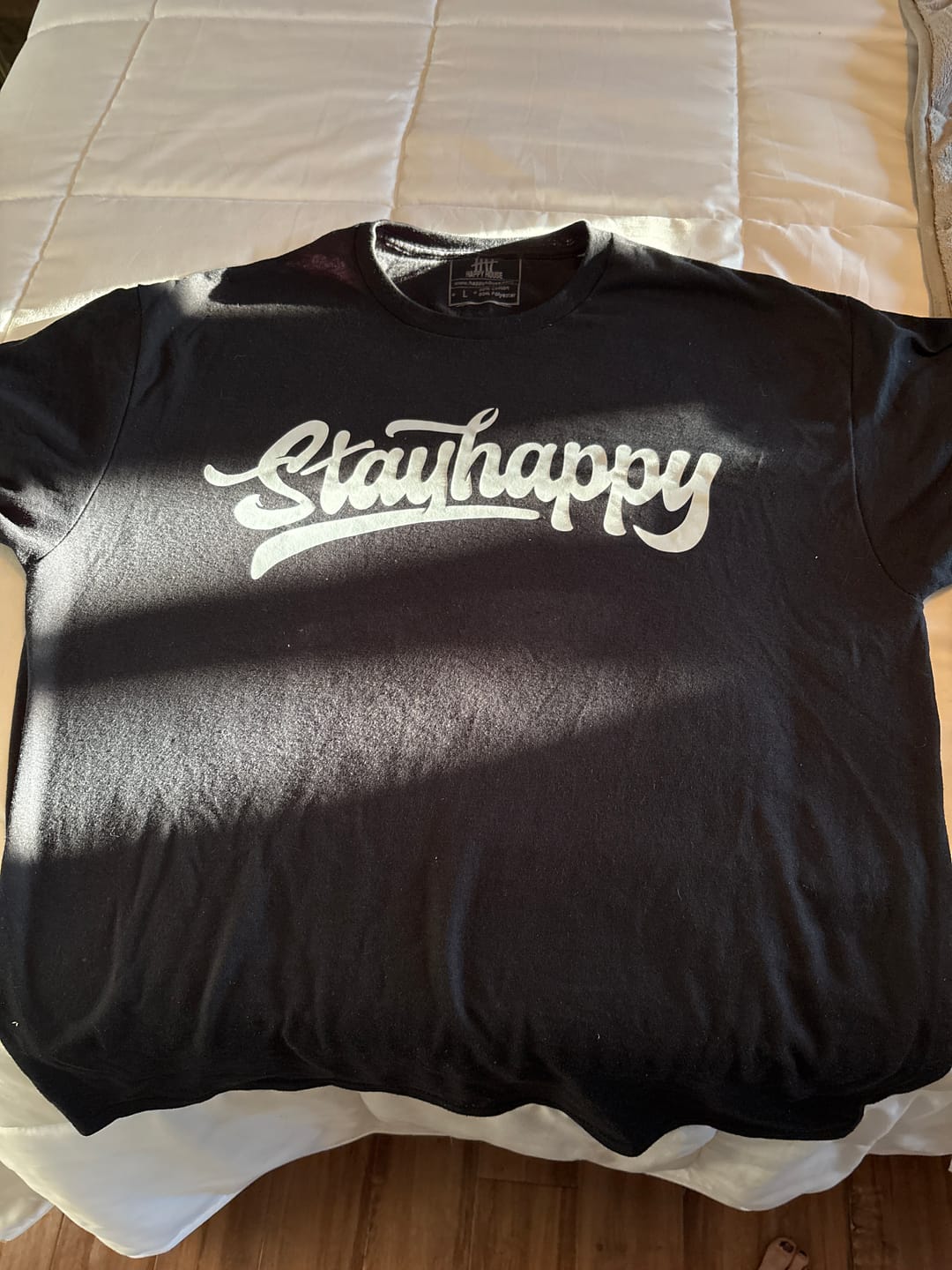Customer photo review of Stay Happy Text