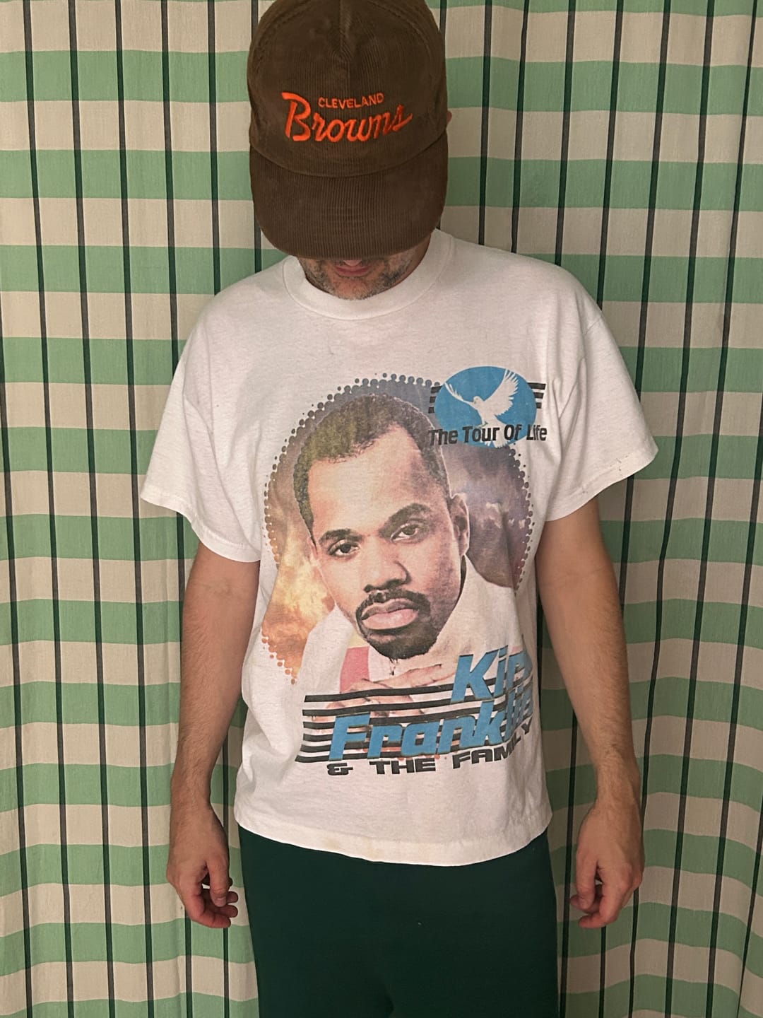 Customer photo review of Vintage Kirk Franklin T Shirt Mens XL White Tour