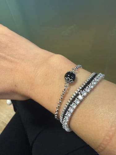 Customer photo review of Bracciale Tennis in Zirconi con BASE IN ARGENTO 925
