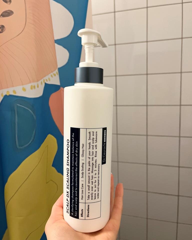 Customer photo review of Pīlinga šampūns matu spēcināšanai Dr. Ceuracle Scalp DX Scaling Shampoo