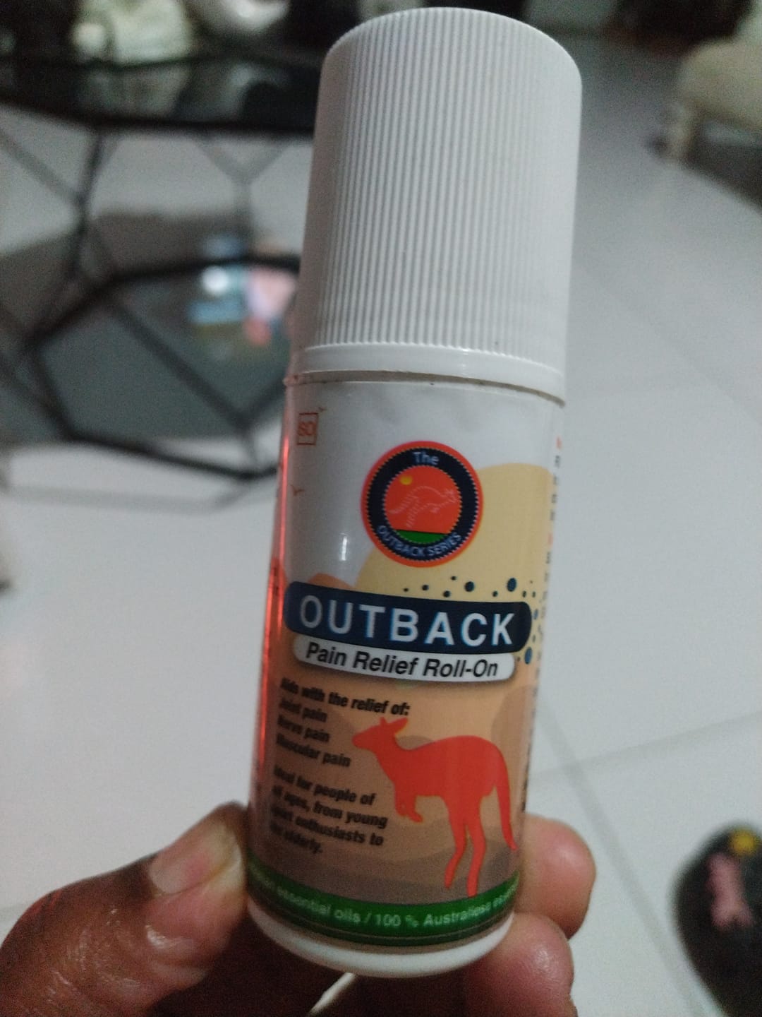 Customer photo review of Outback Pain Relief™ Oil 50ML Roll-On