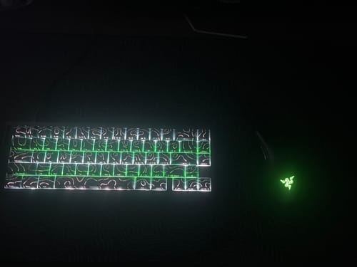 Customer photo review of Mountain Black | Mousepad