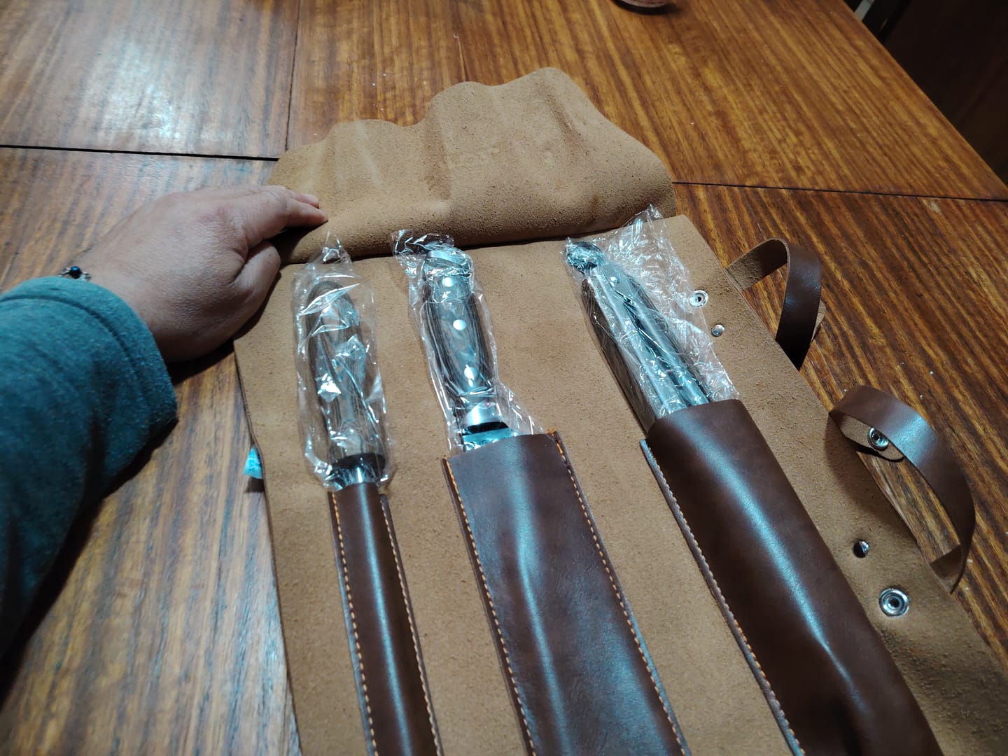 Customer photo review of Trío Parrillero Feroz con Porta Cuchillo