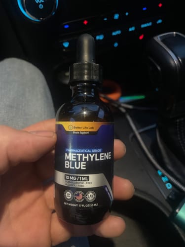 Customer photo review of Methylene Blue Capsules & Tinctures Combo Pack – Cognitive Support & Cellular Energy Boost