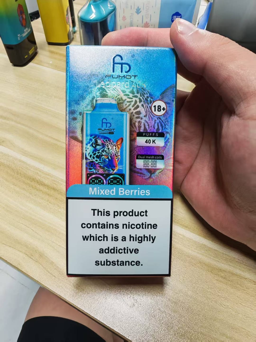 Customer photo review of Cherry Ice - Prix Puff 40000 Taff Rechargeable Liquide Cigarette électronique Jetable