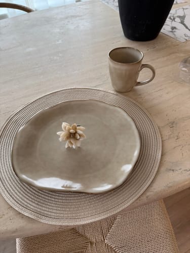 Customer photo review of 16-Piece Stoneware Set-Crema
