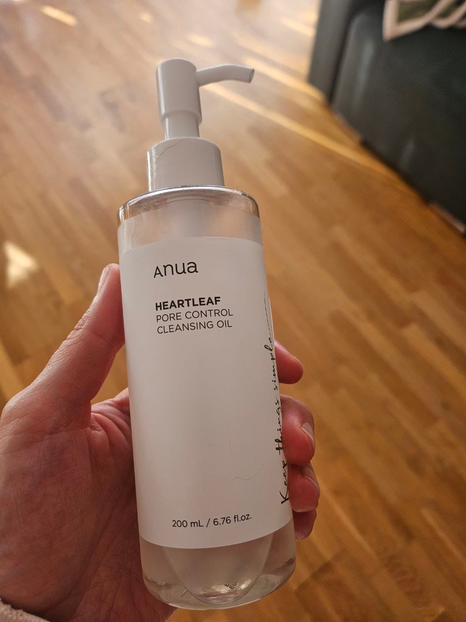 Customer photo review of Hidrofīlā eļļa dziļai poru attīrīšanai Anua Heartleaf Pore Control Cleansing Oil