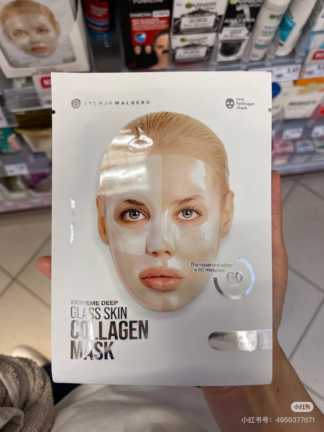 Customer photo review of Glassskinmask® - 10er Pack - Hydrogel Gesichtsmaske für strahlende Haut
