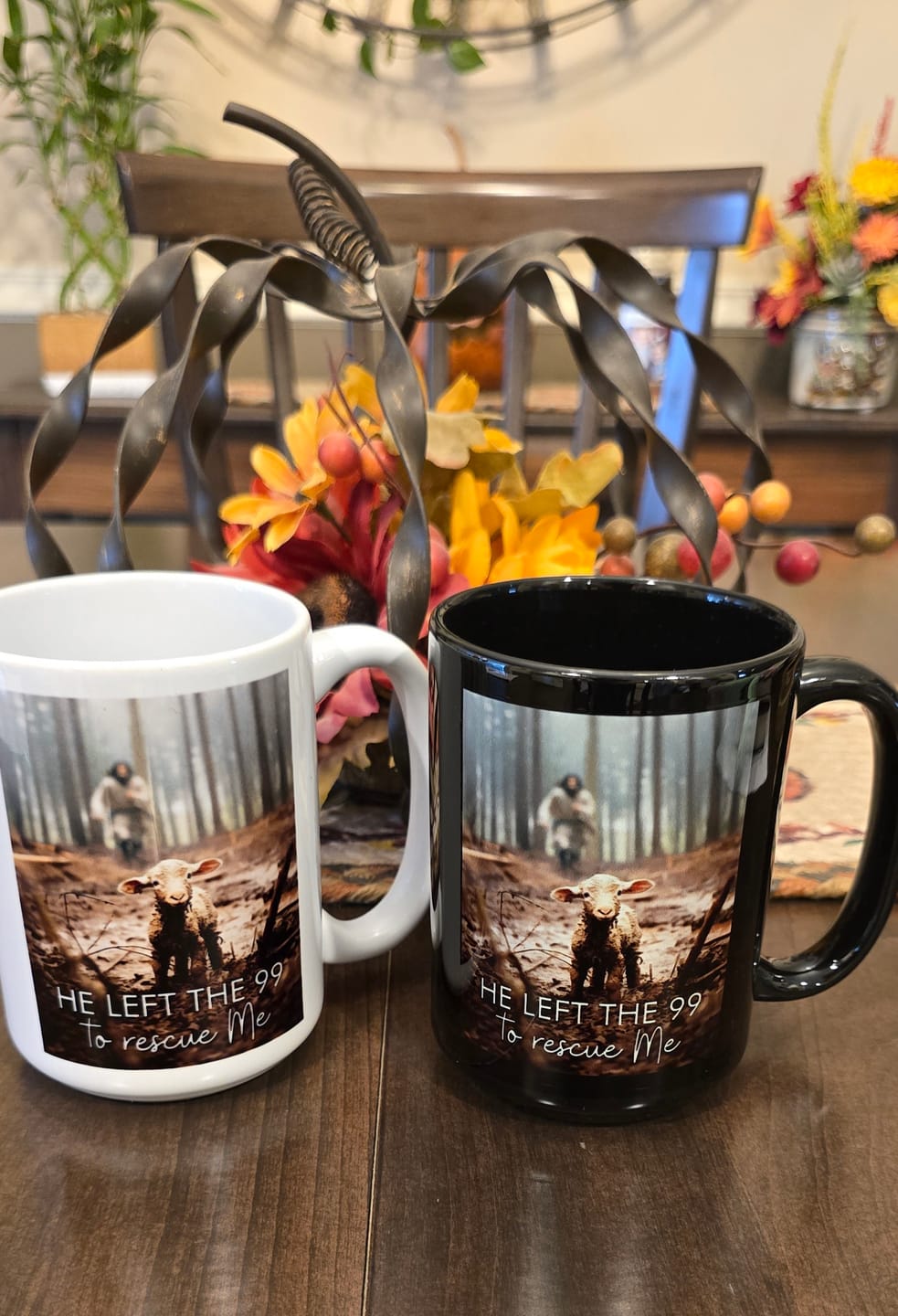 Customer photo review of He Left the 99 to Rescue Me, Jesus and Lost Sheep, Coffee Mug