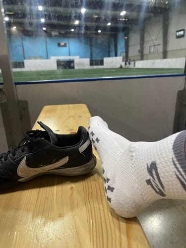 Customer photo review of 3 Pack of RTP ULTRAGRIP V2 Dual sided Non-slip Technology Socks