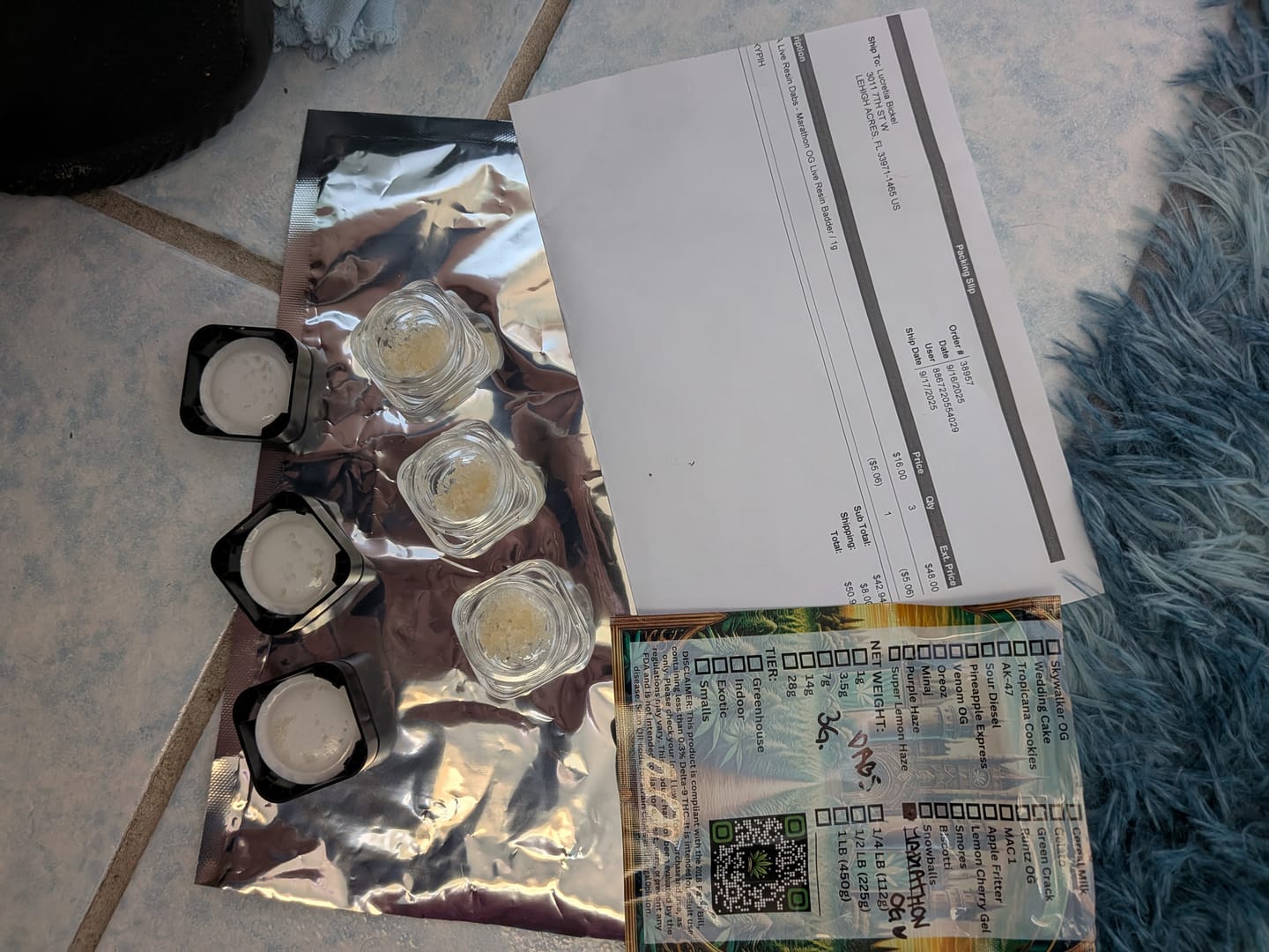 Customer photo review of THCA Live Resin Dabs