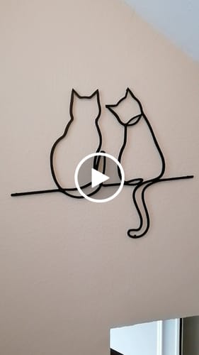 Customer video review of Décoration Murale en Métal - Conte de Deux Chats
