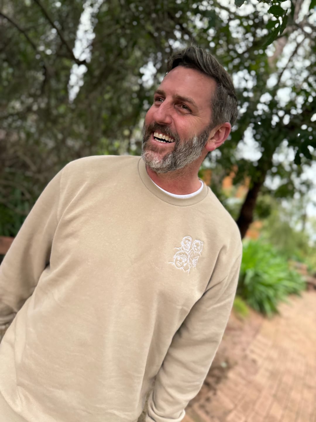 Customer photo review of CUSTOM LINE DRAWING | CREWNECK