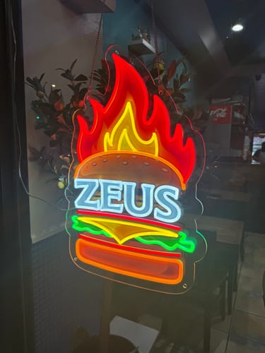 Customer photo review of ZEUS - Premium Neon Artwork