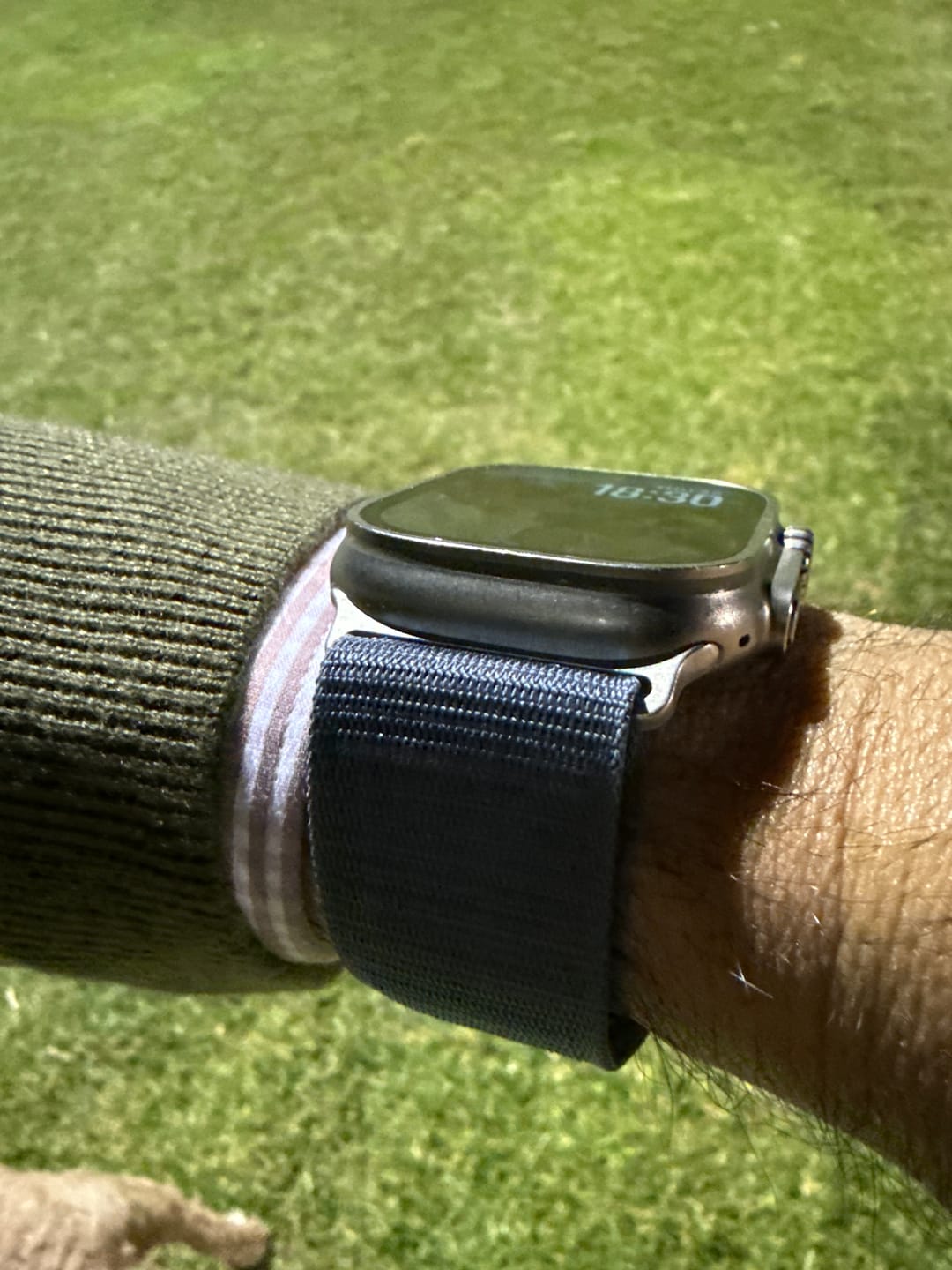 Customer photo review of Alpine Loop Apple Watch Band
