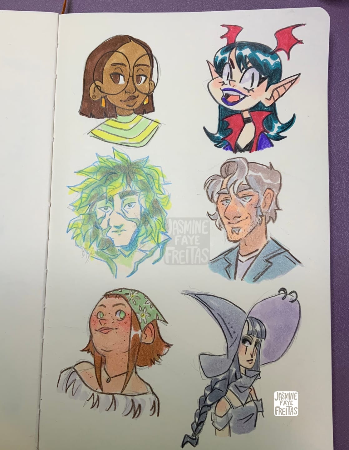 Customer photo review of Ohuhu Honolulu 6 Colors Dual Tips Alcohol Art Markers