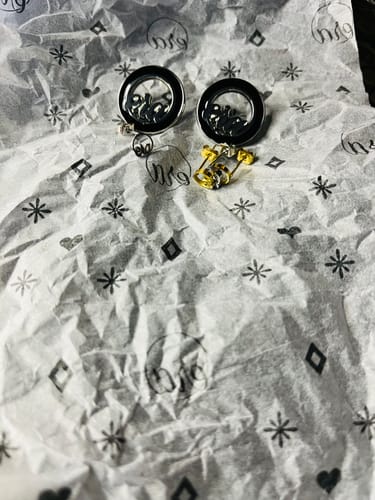 Customer photo review of Silver Diva Studs