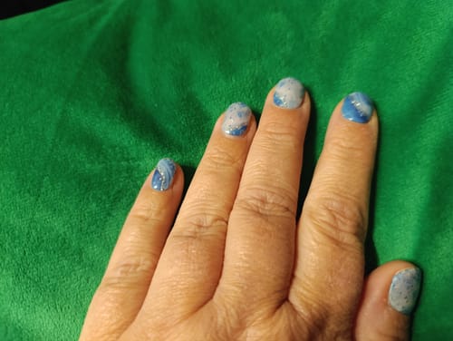 Kundenbewertung mit Foto zu UV Gel: Glacier Marble