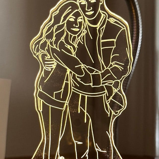 Customer photo review of Custom Photo 3D Lamp