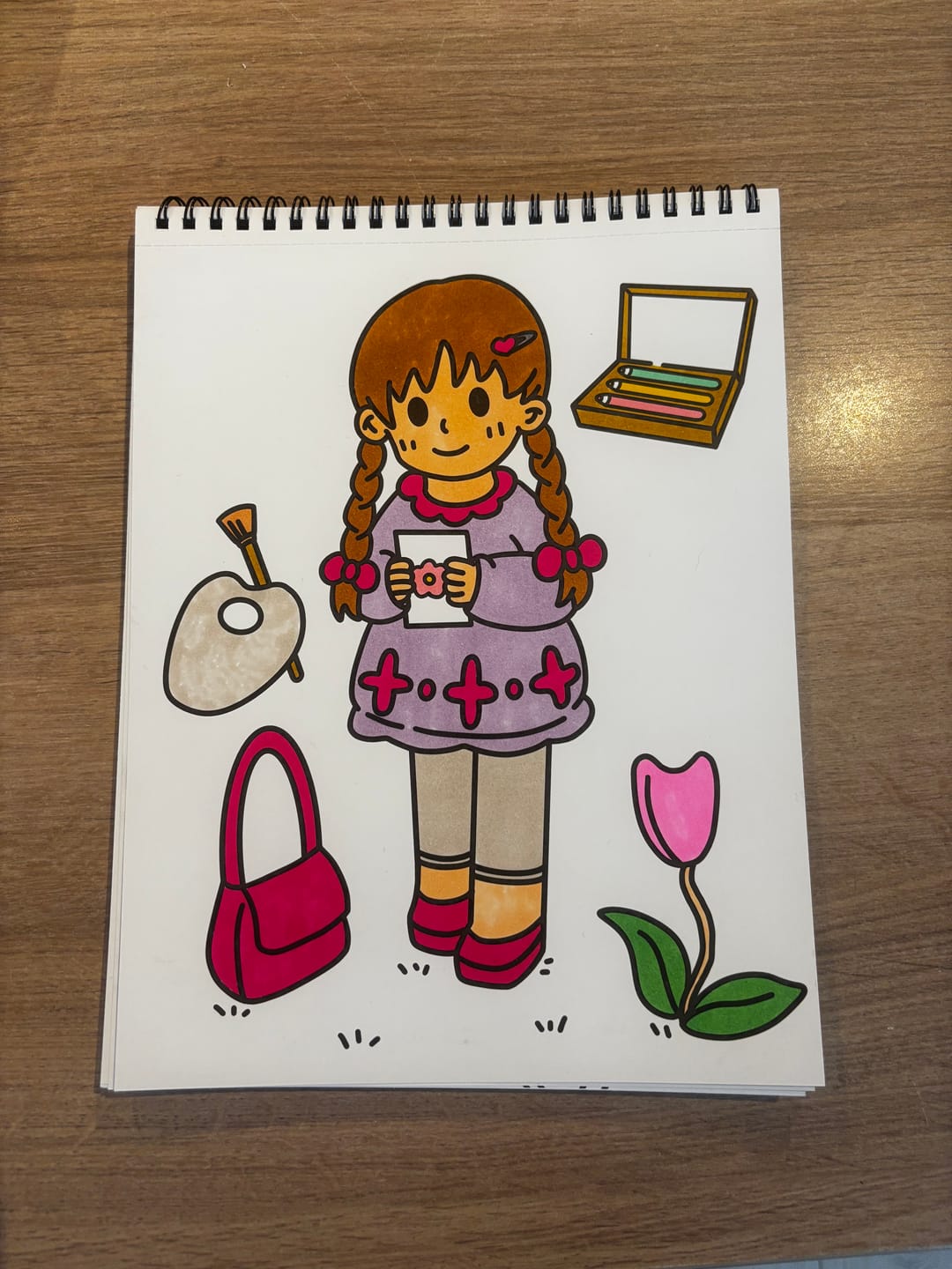 Customer photo review of Ohuhu Double-Sided Bleedproof Coloring Book