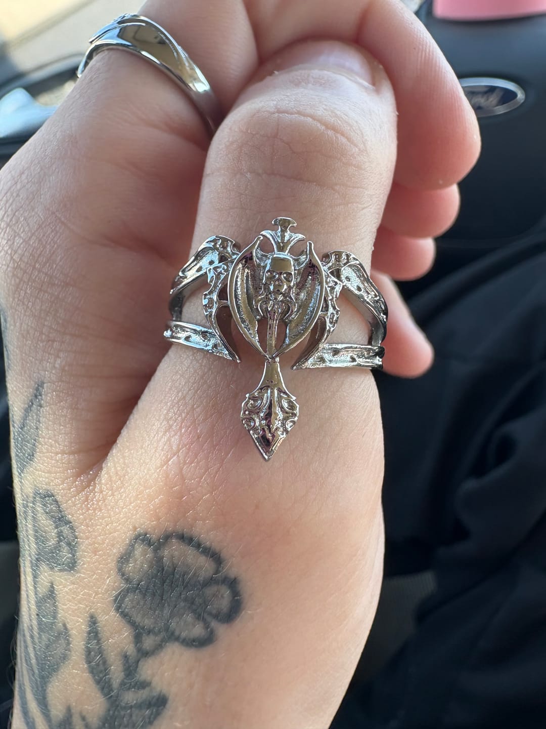 Customer photo review of TRIBAL CROSS RING