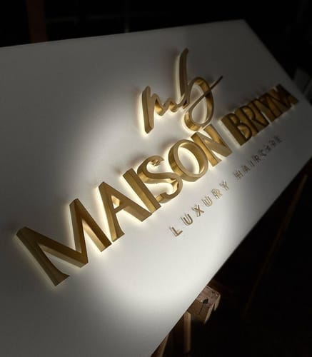 Customer photo review of Custom 3D Metal Sign For  Vijaya Vardini