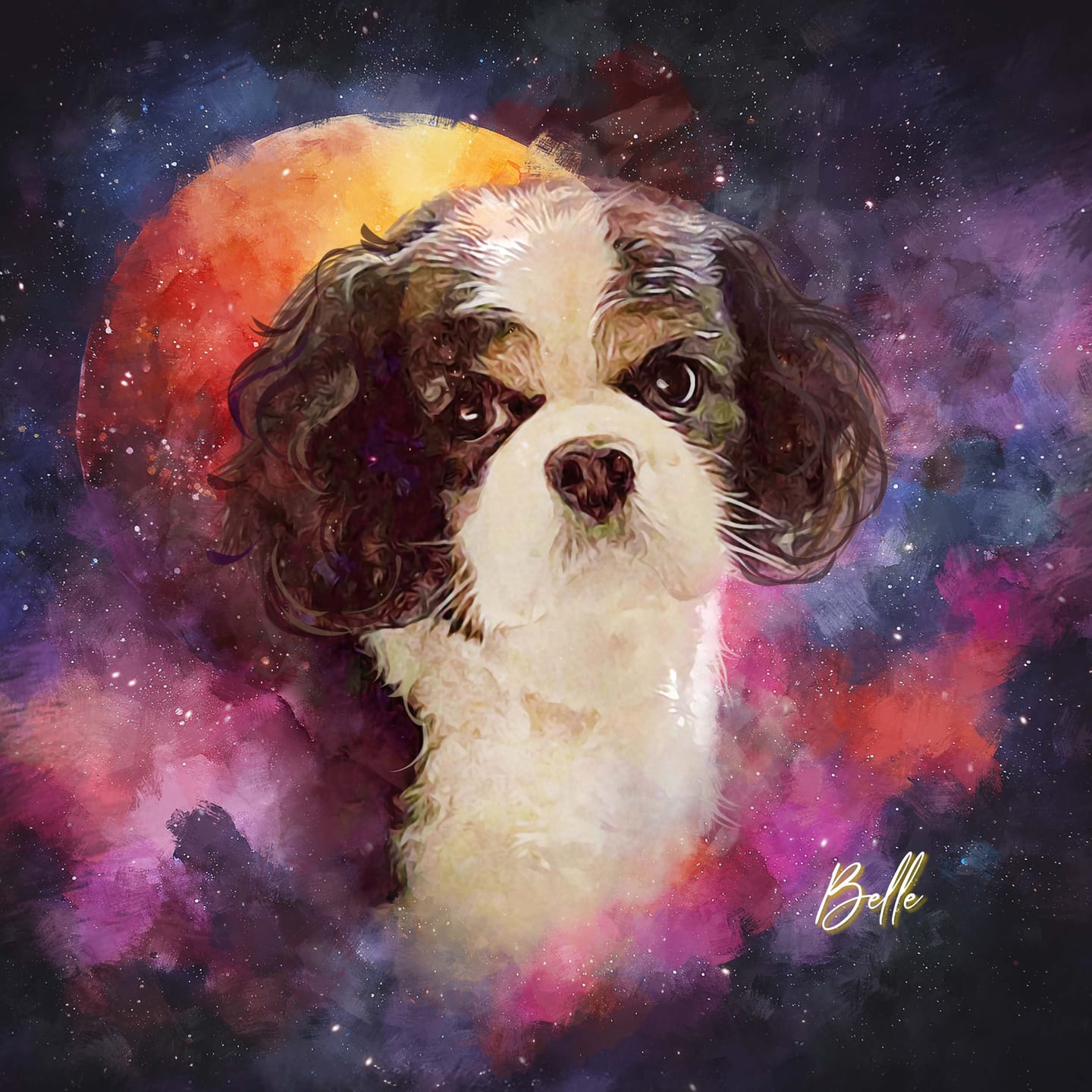 Customer photo review of Pet Art Canvas Print