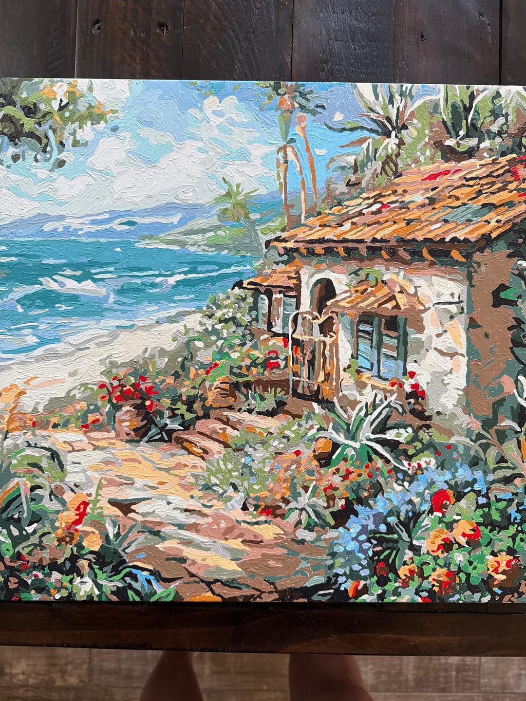 Customer photo review of Floral Seaside Cottage