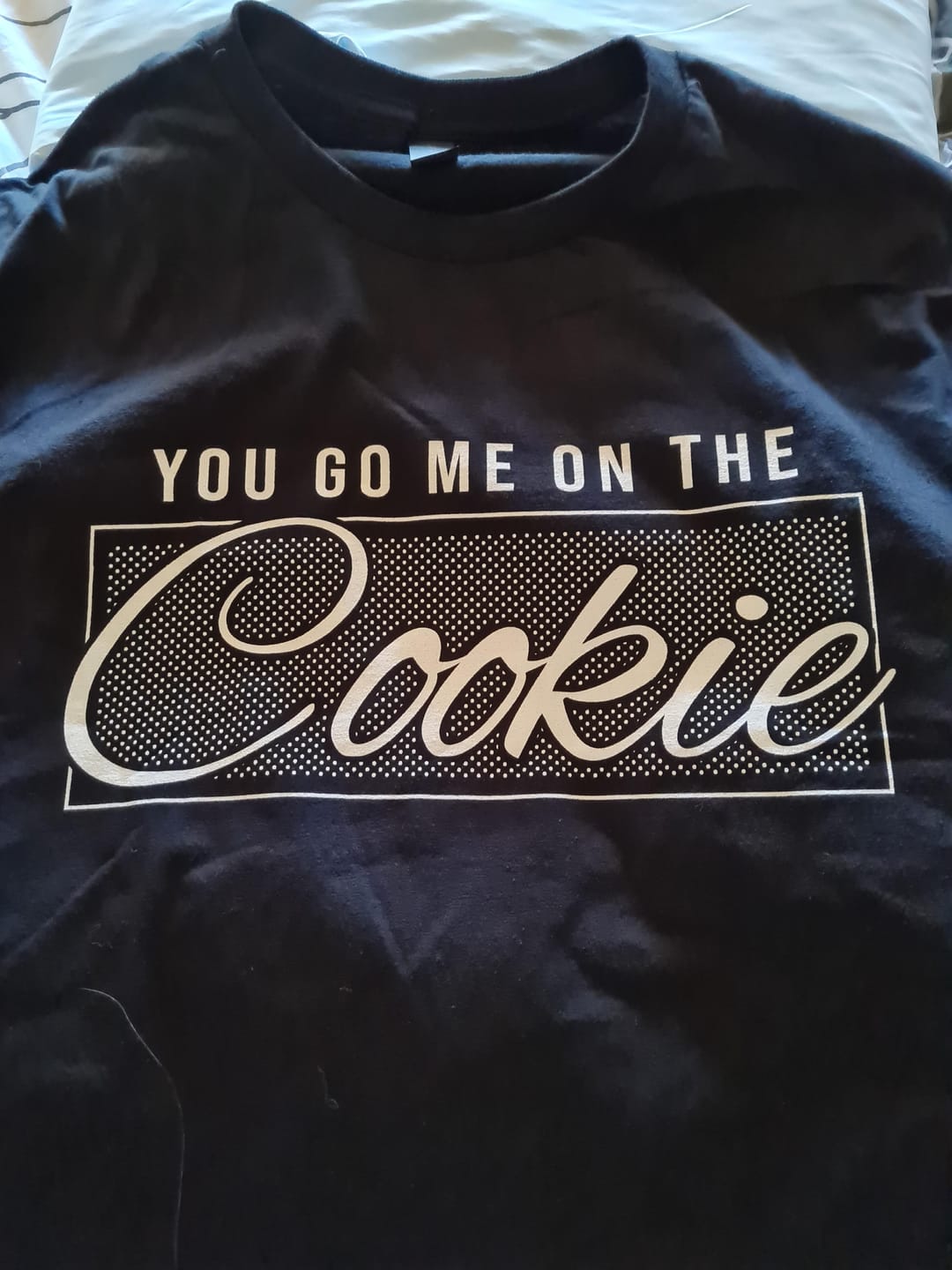 Customer photo review of Cookie T-Shirt