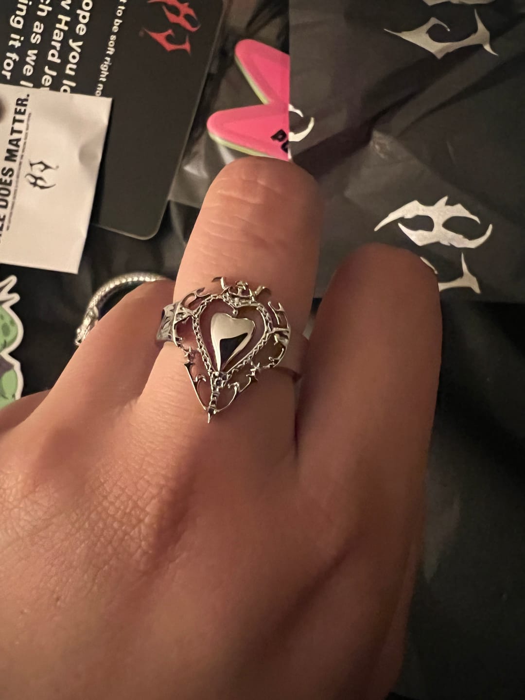 Customer photo review of ANTIQUE HEART RING