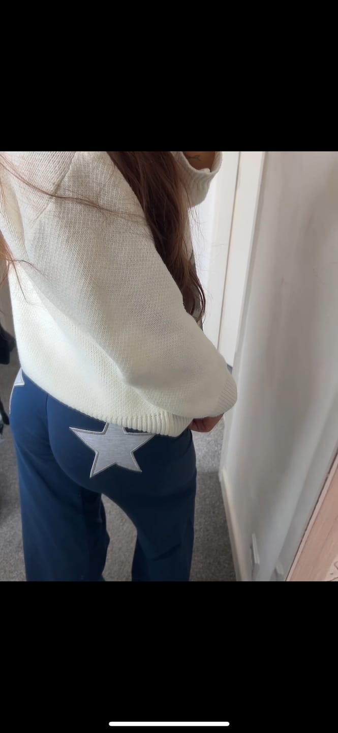 Customer photo review of Jersey Star Jogger Navy / Light Grey