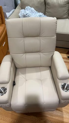 Customer photo review of Airsky Swivel Rocking Recliner Nursing Breastfeeding Chair For Mom