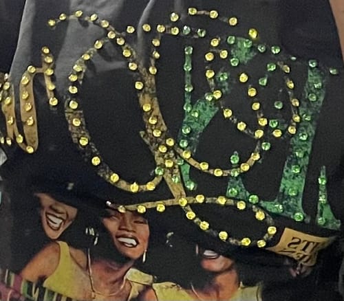 Customer photo review of Vale Forever XHALE Bling Tee Black