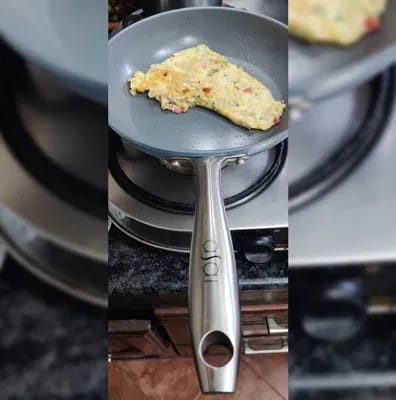 Customer photo review of Ceramic Frying Pan