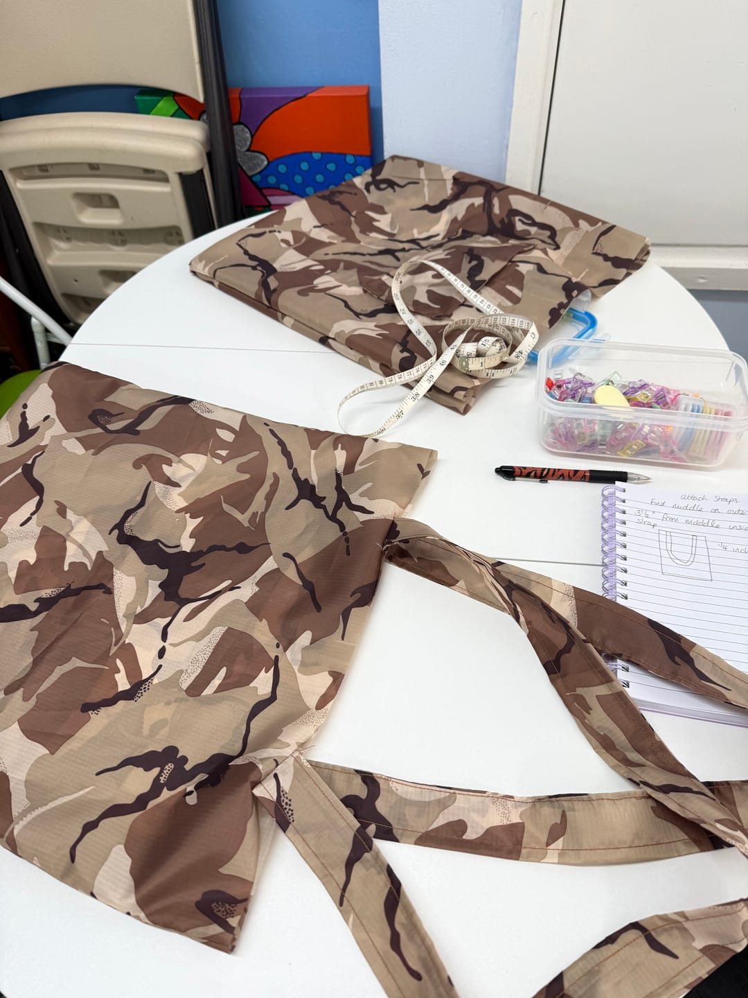 Customer photo review of Water Resistant Camouflage Ripstop Fabric