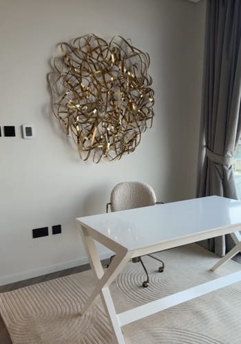 Customer photo review of Pre-order 15 Days Delivery Hand Crafted Titanium Stainless Steel Artwork 20240041