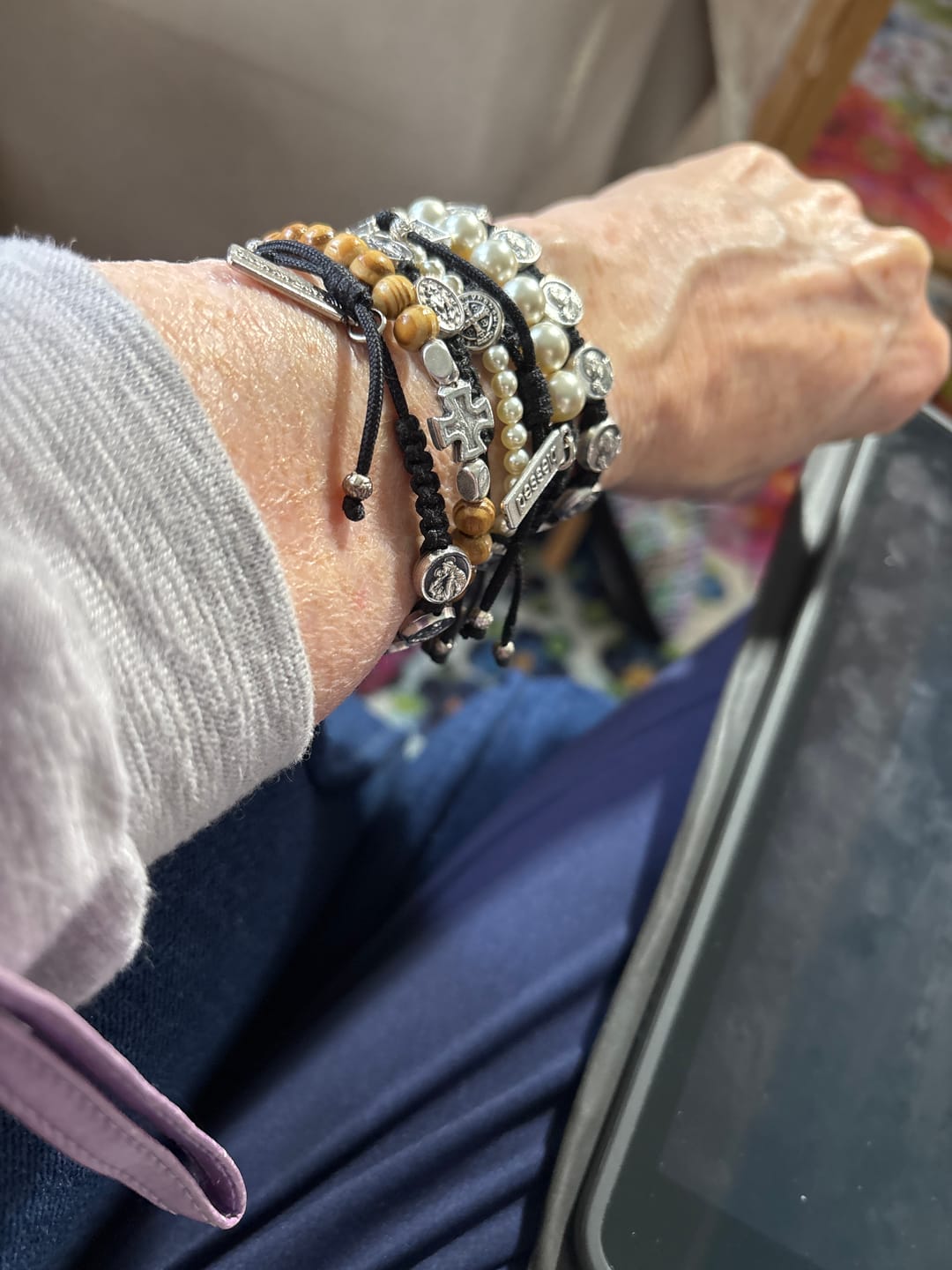 Customer photo review of Rooted in Faith Bracelet - St. Peregrine Healing