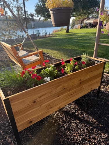 Customer photo review of 18" x 60" Raised Garden Bed - 30" TALL