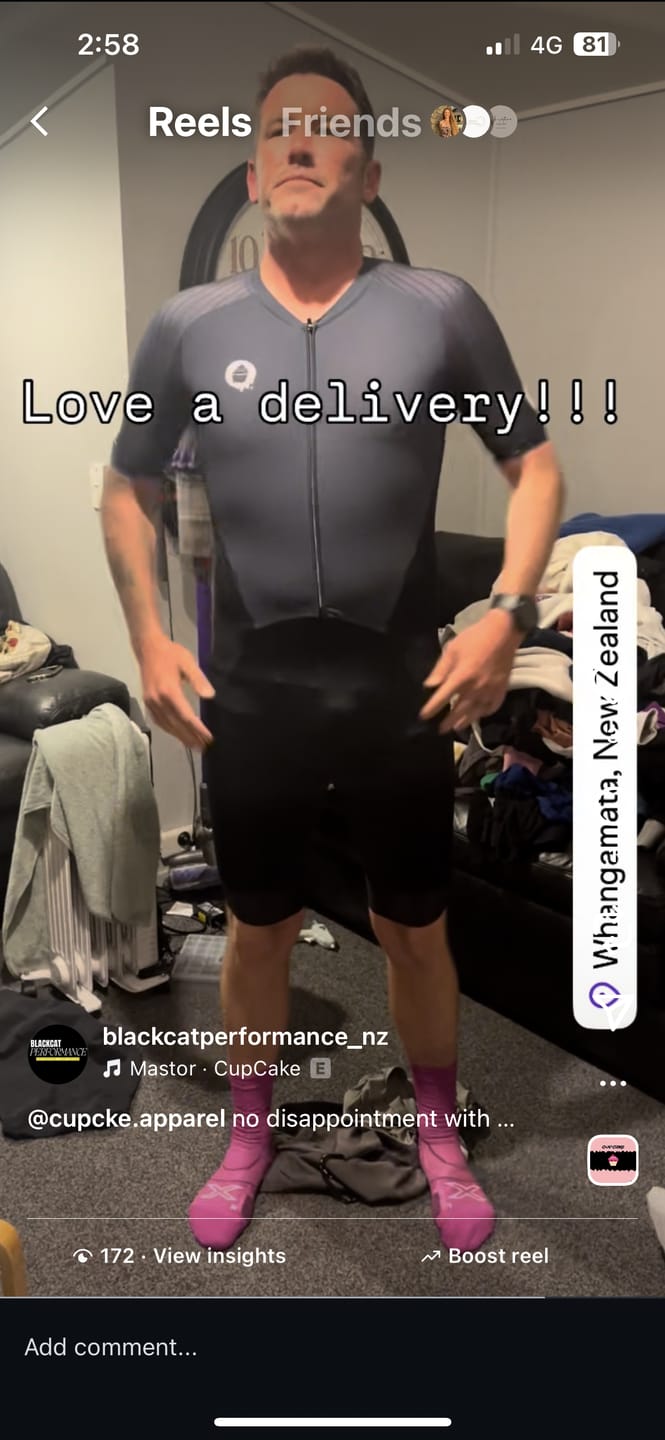 Customer photo review of Mens Scorched Aero Tri Suit