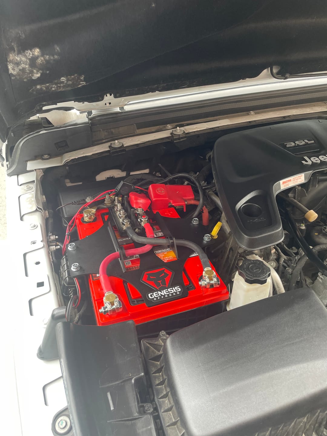 Customer photo review of 2018+ Jeep JL / JT Stock Battery Replacement Kit