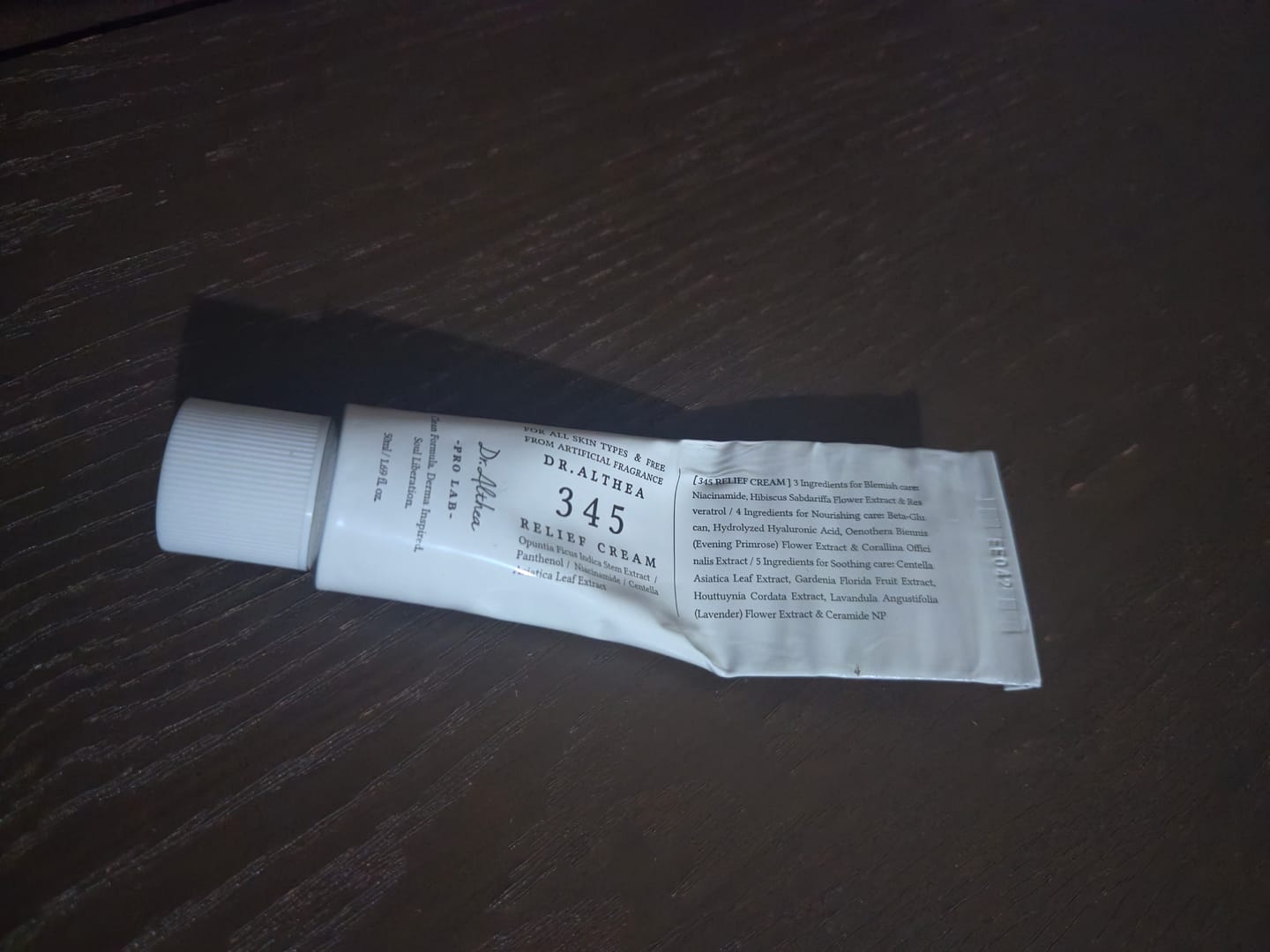 Customer photo review of DR. ALTHEA - 345  Relief Cream 50 ML | Crema Regeneradora y Antiinflamatoria