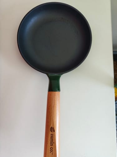 Customer photo review of No. 6 Enamel Cast Iron Pan