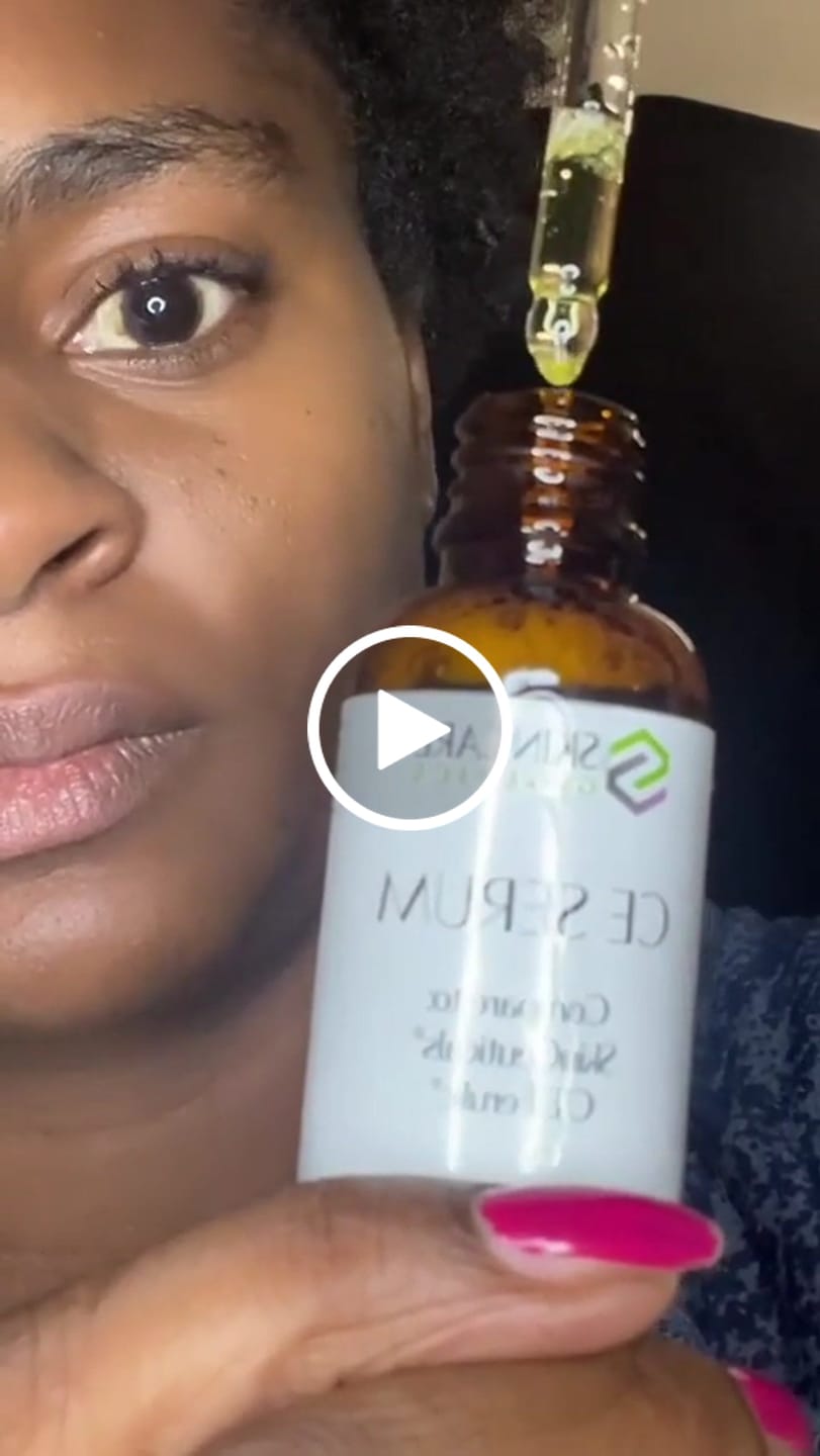 Customer video review of CE SERUM | COMPLEXION BRIGHTENING