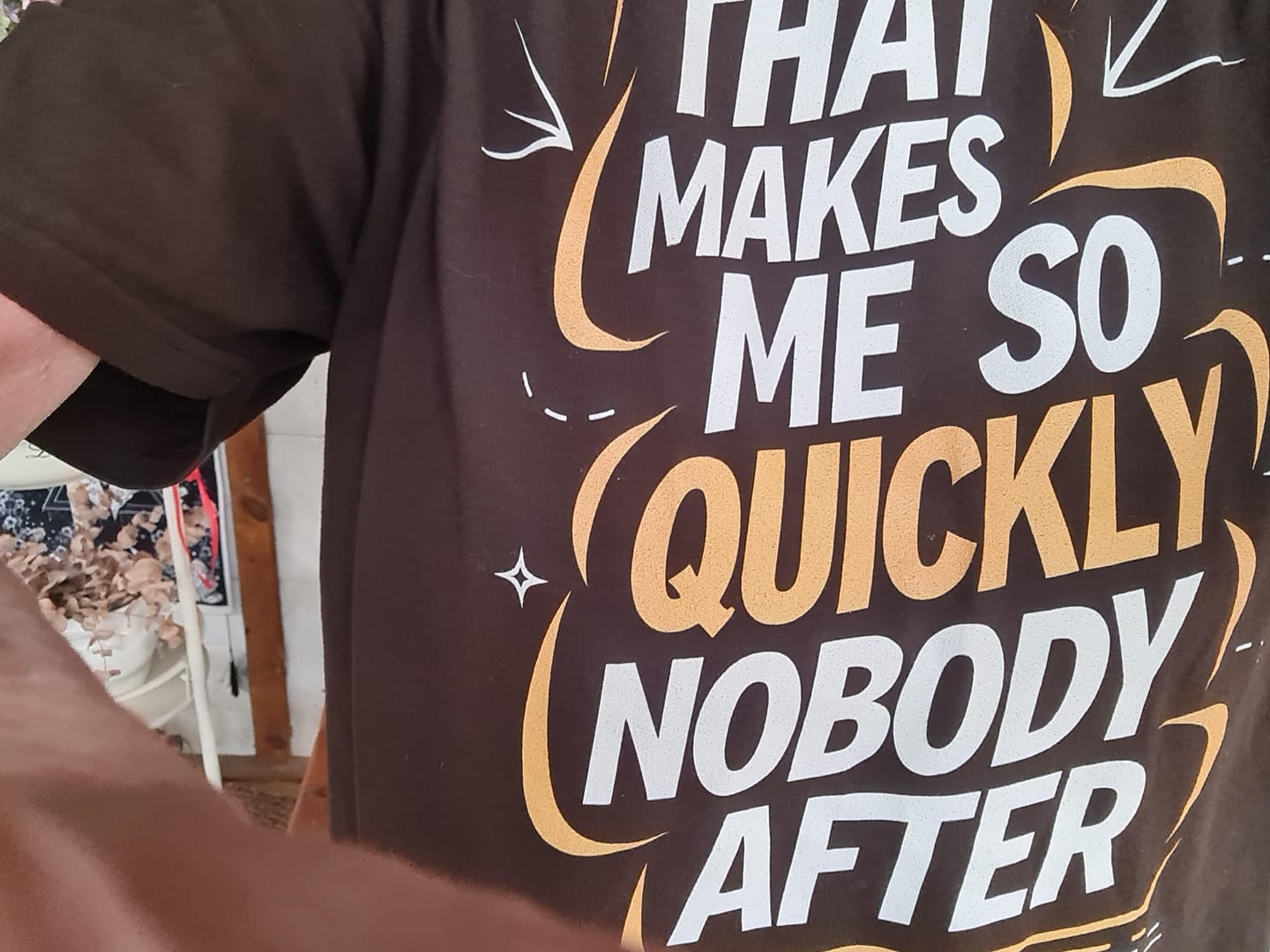 Customer photo review of Das Macht Niemand Nach T-Shirt