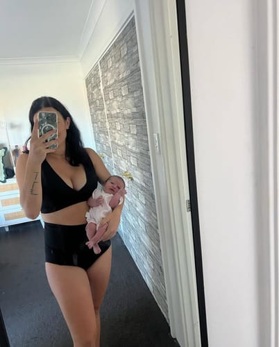 Customer photo review of Postpartum Soothing Briefs