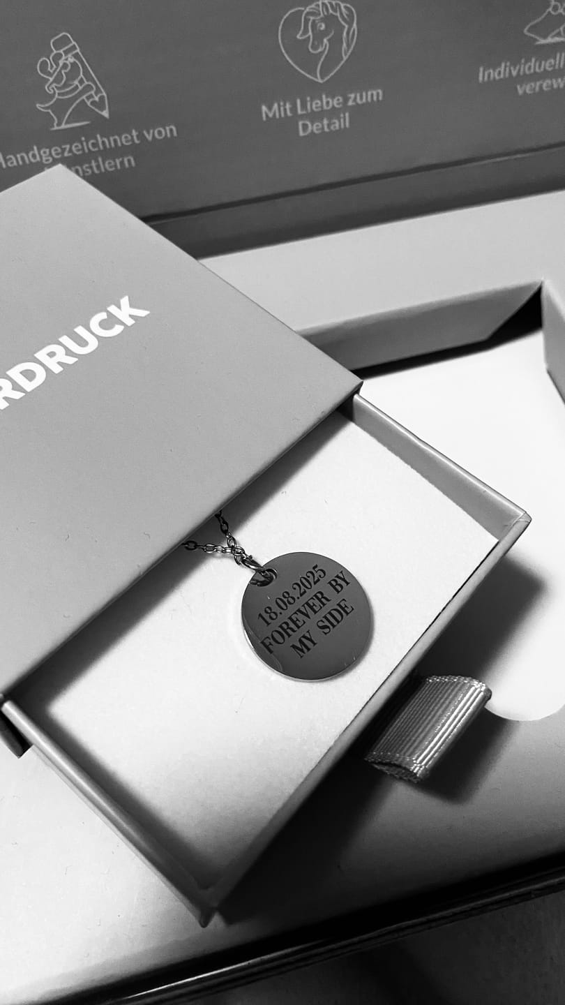 Customer photo review of Rückseitengravur