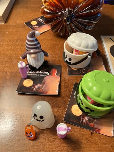 Customer photo review of Everyday Little Glass Gnomes, Lilac