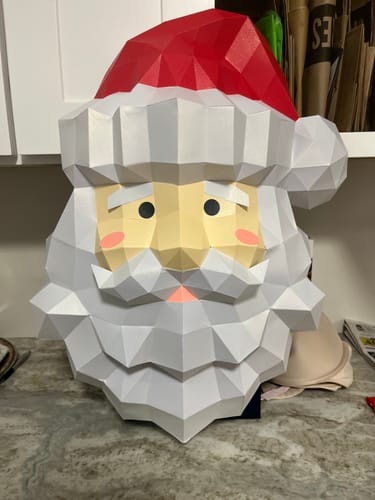 Customer photo review of Santa Wall Art